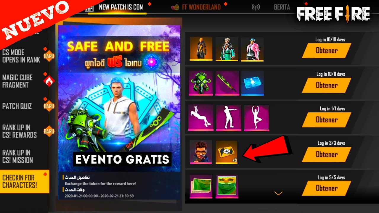 guia completa como participar en los eventos de free fire y obtener recompensas increibles